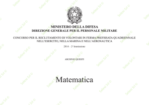 Matematica - Ministero della Difesa