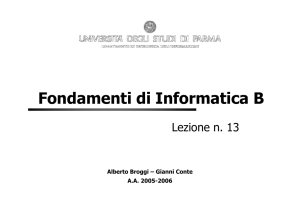 Fondamenti di Informatica B