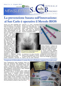 NEWSLETTER - Ospedale San Carlo Borromeo