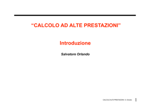 Introduzione “CALCOLO AD ALTE PRESTAZIONI”