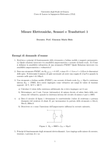 Misure Elettroniche, Sensori e Trasduttori 1