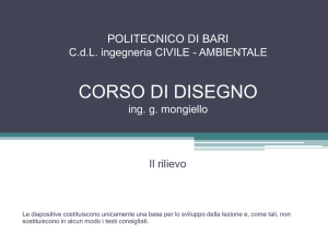 04 DISEGNO – Il Rilievo - Didattica ing. g. mongiello