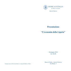 Genova Programma invito `L`economia della Liguria` 2014