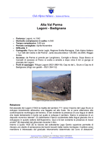 Alta Val Parma Lagoni - Badignana