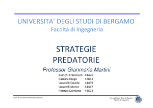 strategie predatorie - Università degli studi di Bergamo