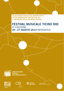 FESTIVAL MUSICALE TICINO DOC