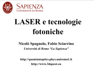 LASER e tecnologie fotoniche - Roma