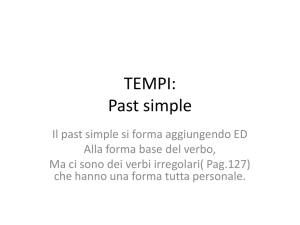 TEMPI: Past simple