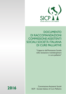 Documento Raccomandazioni Ass.Sociali SICP