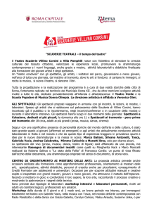 Comunicato Stampa Teatro Scuderie Villino