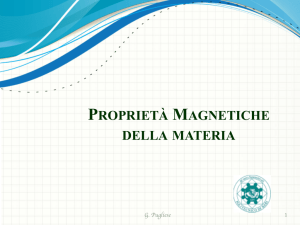 proprietà magnetiche della materia