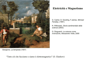 Elettricita` e magnetismo. - Scienze Matematiche, Fisiche e Naturali