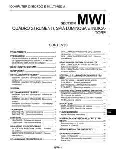 QUADRO STRUMENTI, SPIA LUMINOSA E INDICA