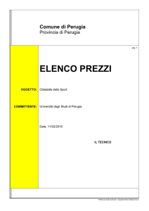 ELENCO PREZZI - Università degli Studi di Perugia