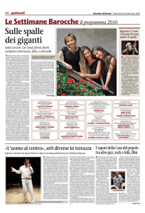 22 Settembre 2010 Giornale di Brescia - L`uomo al