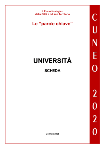 università - Piano Strategico Cuneo