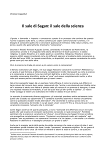 Il sale di Sagan: il sale della scienza