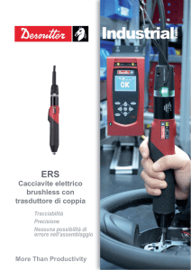 ERS - Cacciavite elettrico brushless con trasduttore di coppia