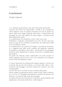 Conclusioni - Regione Emilia Romagna