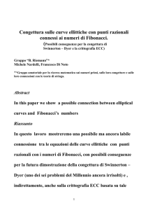 Fibonacci e punti razionali sulle curve ellittiche - Nardelli