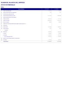 STATO PATRIMONIALE SCHEMI DEL BILANCIO DELL`IMPRESA