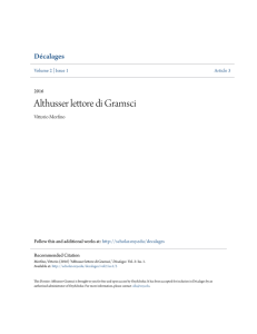 Althusser lettore di Gramsci