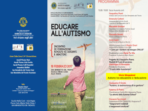 AUTISMO - ISC CENTRO SAN BENEDETTO DEL TRONTO