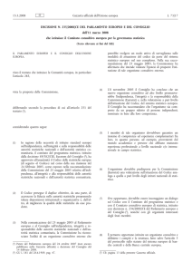 DECISIONE N. 235/2008/CE DEL PARLAMENTO EUROPEO E DEL