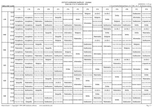 orario classi ITE - istituto San Felice