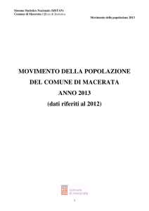 movimento della popolazione 2013