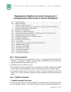 a.a. 2010-2011 - Macroarea di Scienze