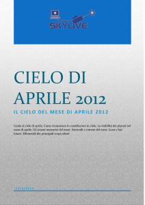 cielo di aprile 2012