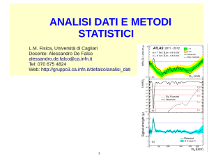 analisi dati e metodi statistici - INFN Cagliari