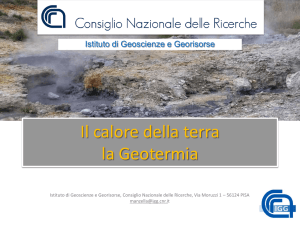 Il calore della terra la Geotermia - Geotermia - IGG