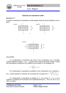 Esercitazioni scheda 11 - Corsi di Laurea a Distanza