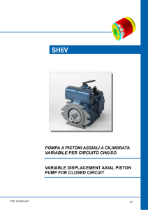 pompa a pistoni assiali a cilindrata variabile per circuito chiuso