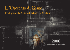 2006 - L`Orecchio di Giano