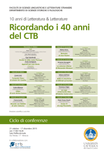 Ciclo di conferenze - Università Cattolica del Sacro Cuore