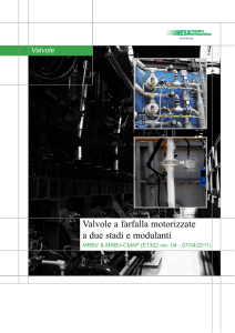 Valvole a farfalla motorizzate a due stadi e modulanti
