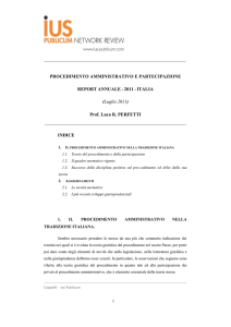 Luca R. Perfetti, Procedimento amministrativo e - ius