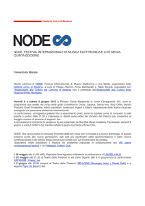 node. festival internazionale di musica elettronica e live