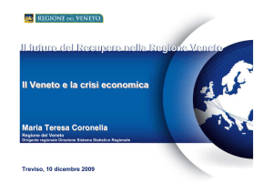 Il Veneto e la crisi economica