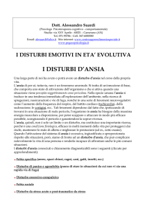 I DISTURBI D`ANSIA - Istituto Comprensivo Montemarciano