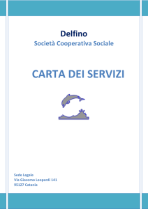 Carta dei Servizi - Cooperativa Sociale Delfino