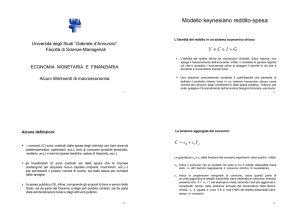 Modello keynesiano reddito-spesa