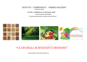 club degli scienziati curiosoni - Istituto Comprensivo Omero