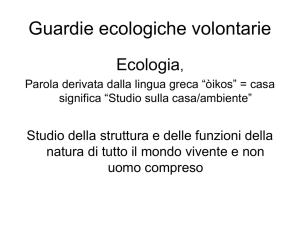 IBE - Nozioni di Ecologia - Corpo Guardie Ecologiche Parma