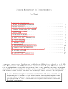 Nozioni Elementari di Termodinamica