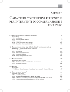 caratteri costruttivi e tecniche per interventi di