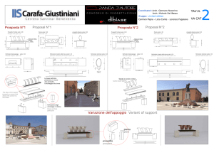 Variazione dell`appoggio Variant of support